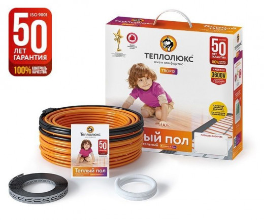 Нагревательный кабель Теплолюкс Tropix ТЛБЭ 5,0 м/100 Вт &mdash; 